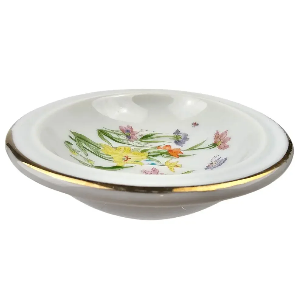 Vintage Day Lily Seymour‎ Manning Fine China Soap Dish Floral